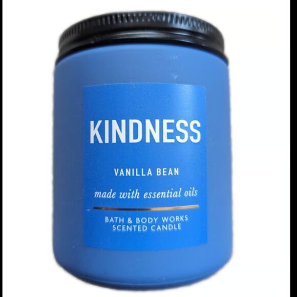 Bath and Body Works KINDNESS Single Wick Jar Candle VANILLA BEAN - Picture 1 of 3